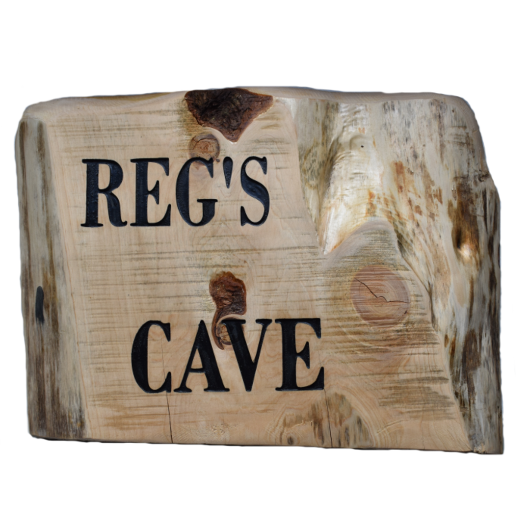 Macrocarpa 'Reg's Cave' Sign image 0